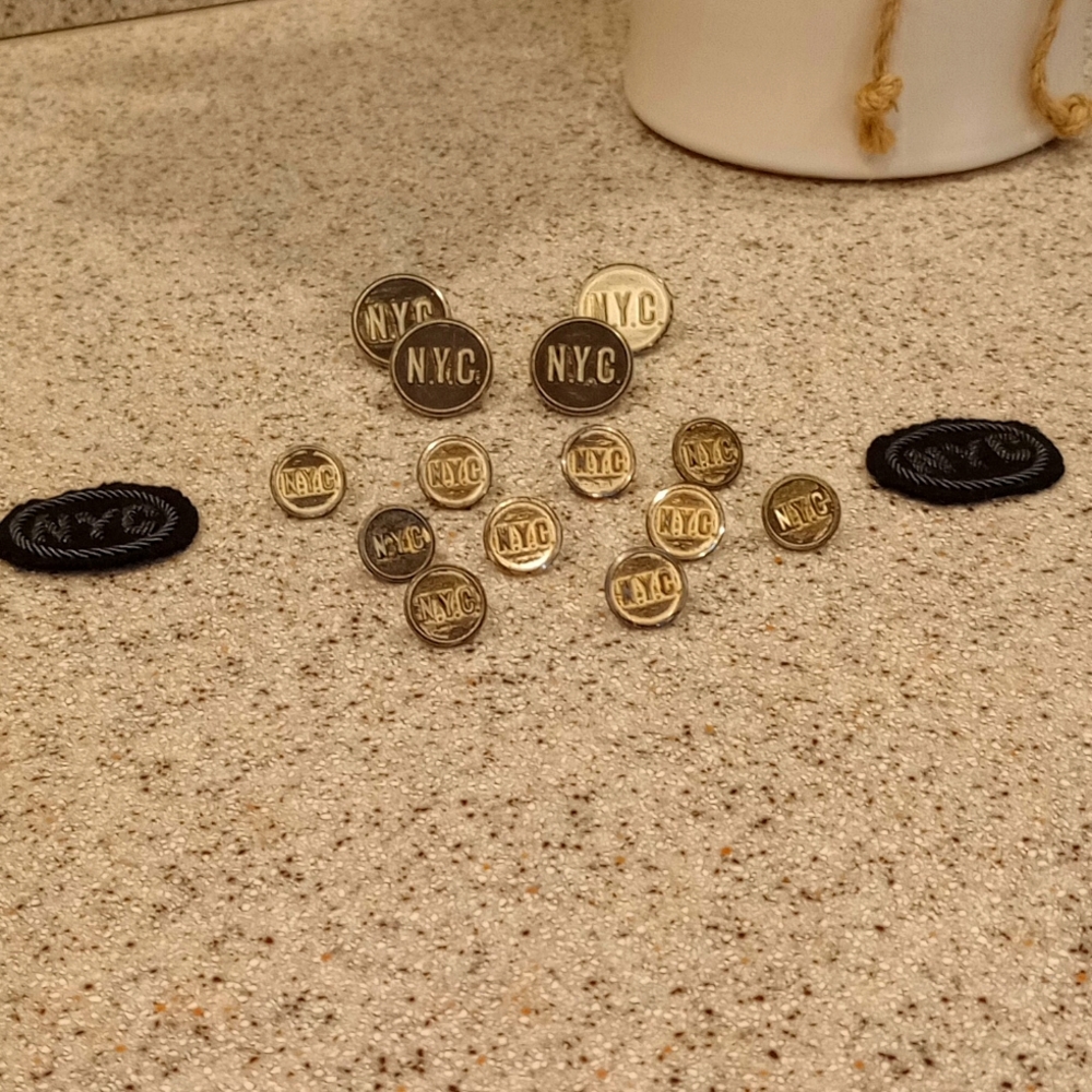 Rare find, NYC buttons and badges